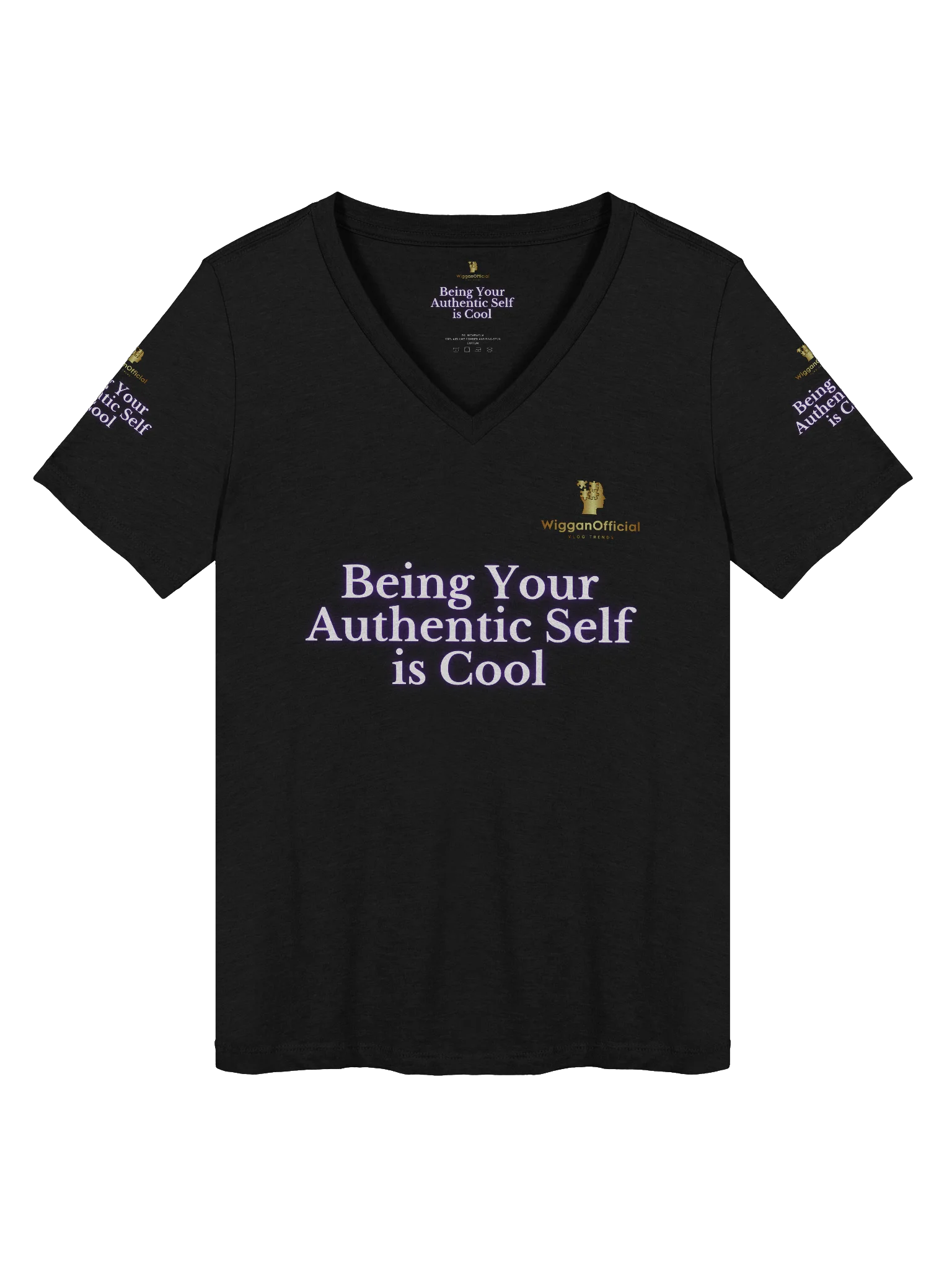 WigganOfficial "Being Your Authentic Self Is Cool" Women's Relaxed V-Neck T-Shirt. product image (1)