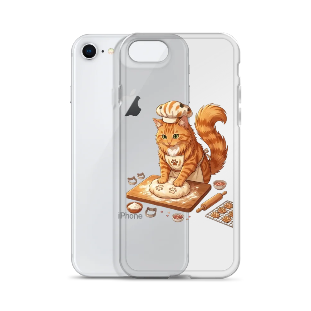 Baker Cat clear phone case product image (55)