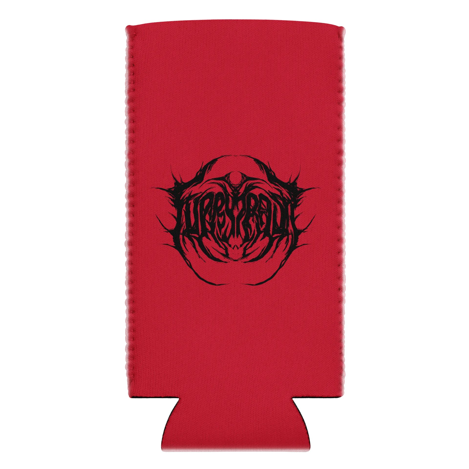 Metal Logo Koozie - Black Print on Red product image (20)