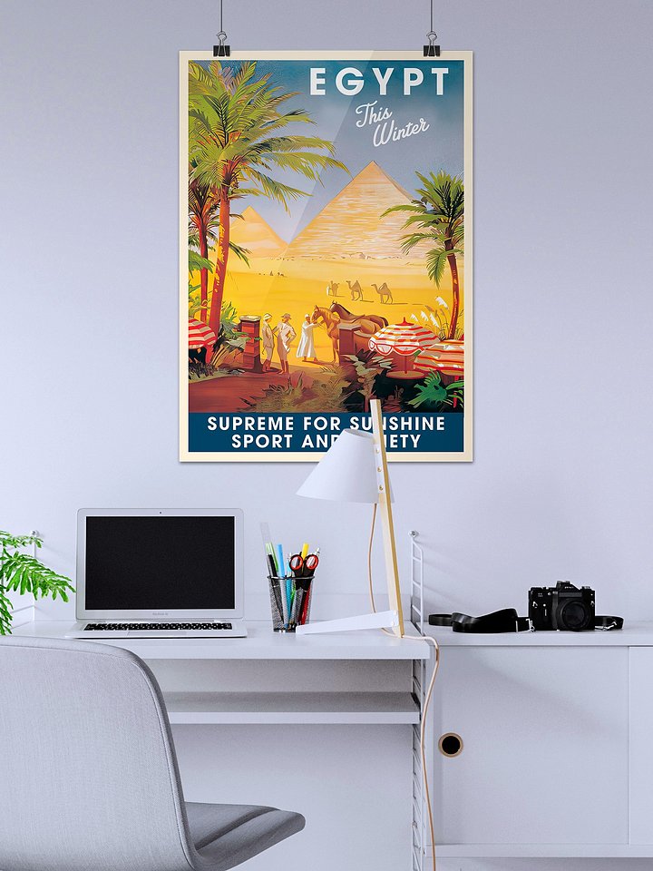 Egypt for Winter, 1930s — retro vintage travel poster product image (2)