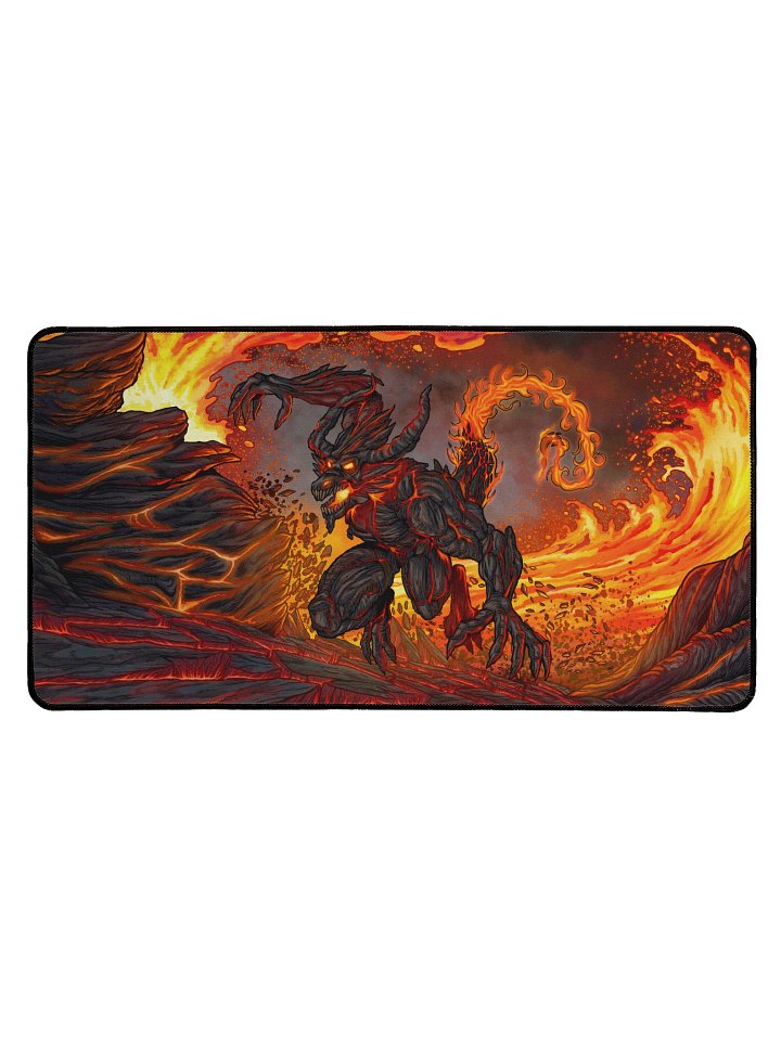 'Fire Elemental' Hand Drawn Playmat by DarkSideTokens! product image (1)