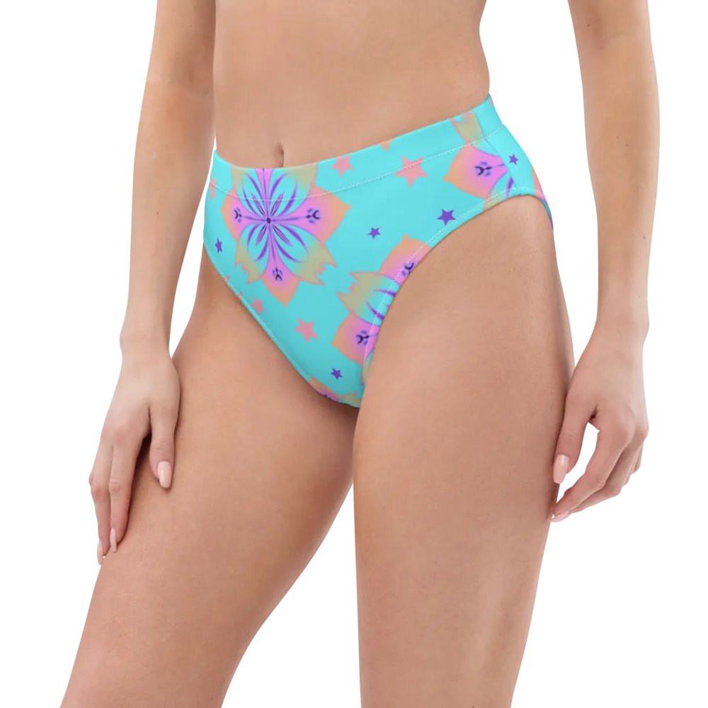 Pretty Pastel Bow Pattern High Waisted Bikini Bottom product image (7)