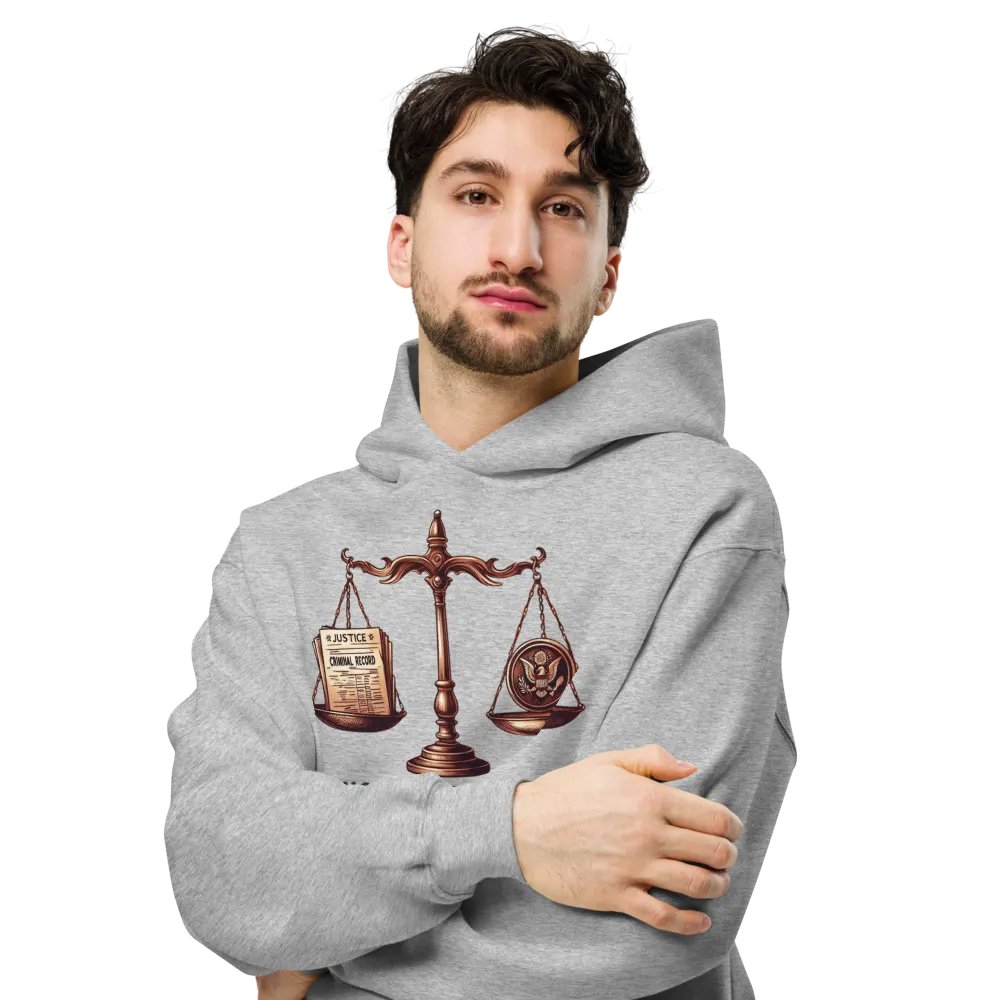 Justice Served? Unisex Oversized Hoodie product image (2)