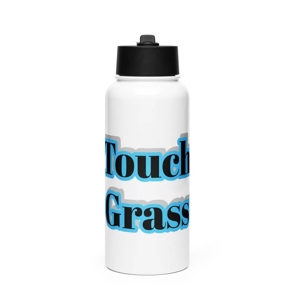 Touch grass water bottle product image (2)