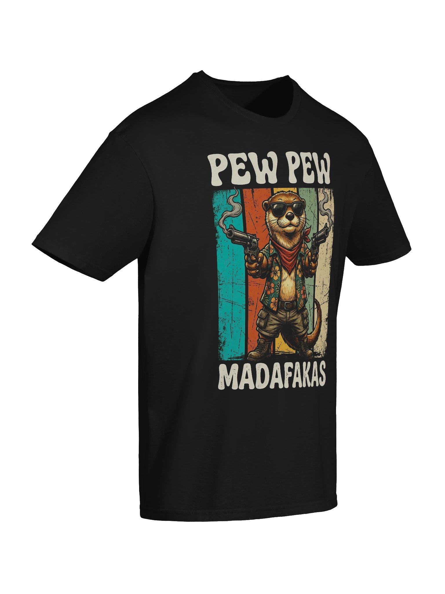 Gunslinger Funny Otter T-Shirt product image (3)