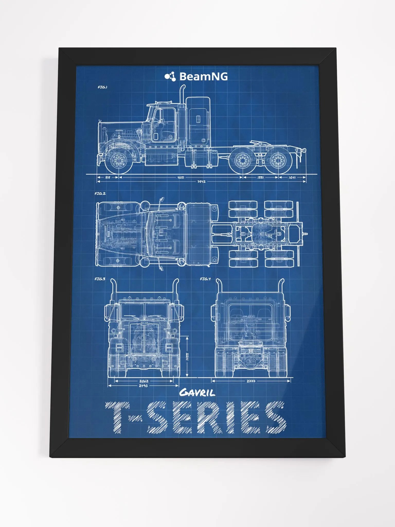 Framed Poster: Gavril T-Series Blueprint product image (4)