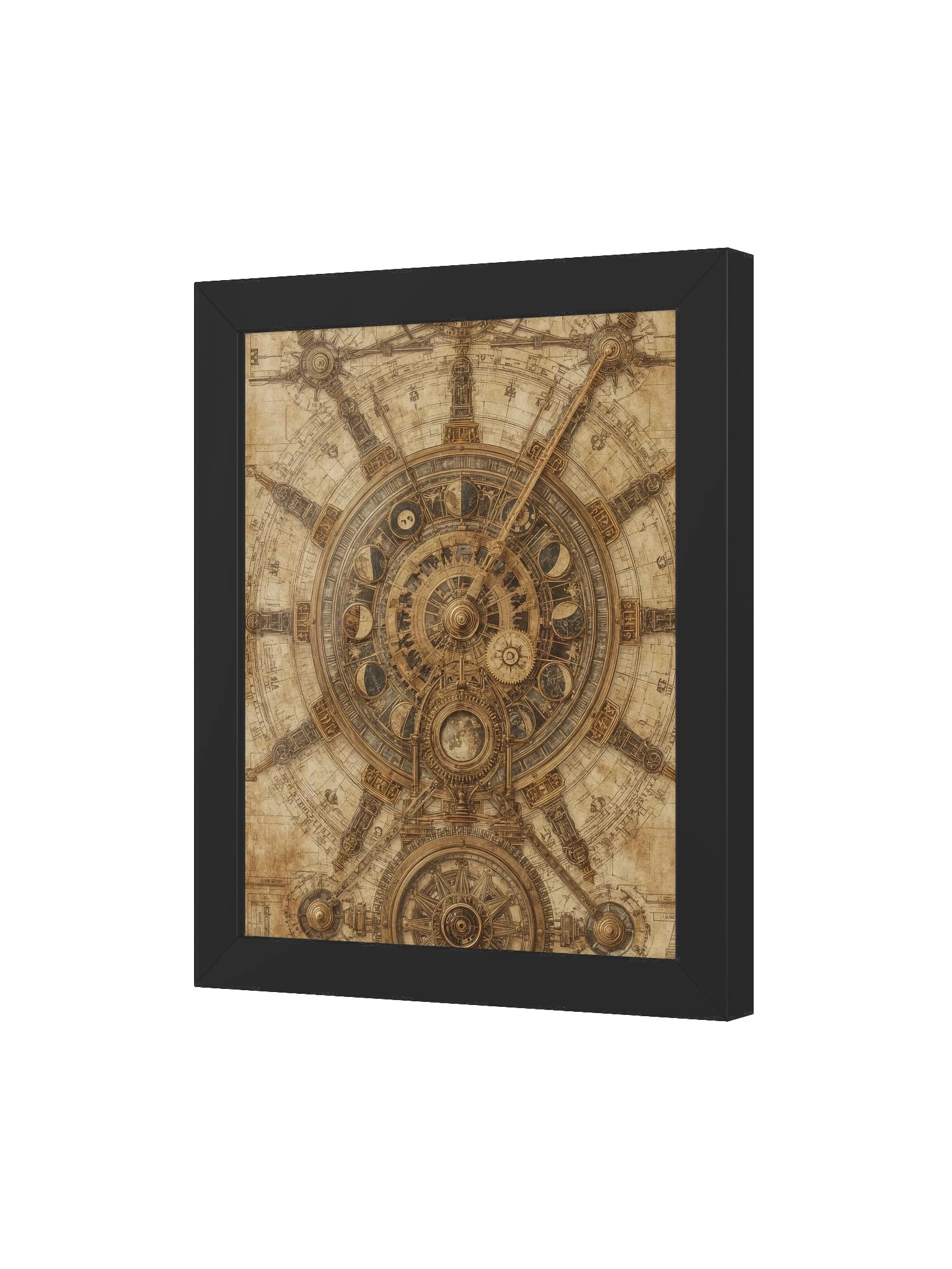 The Chronos Engine – Framed Vertical Poster (Black Frame) product image (3)