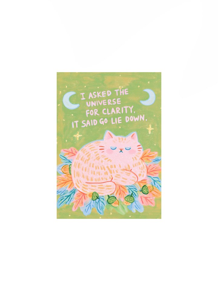 Go Lie Down Cat Poster product image (3)