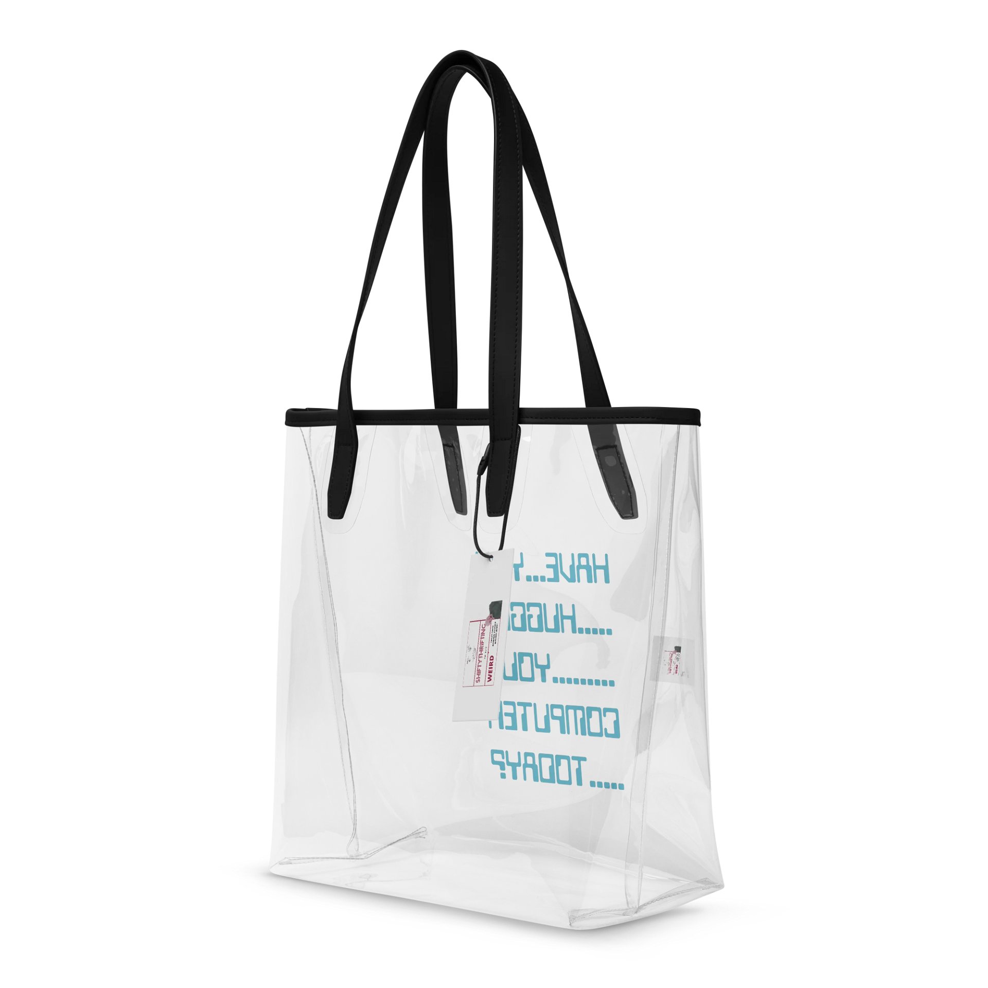 Have You Hugged Your Computer clear tote product image (4)