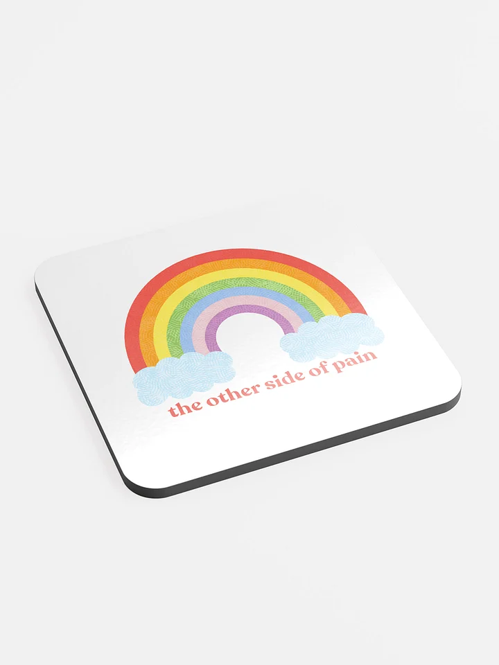 ''The other side of pain'' rainbow coaster product image (2)