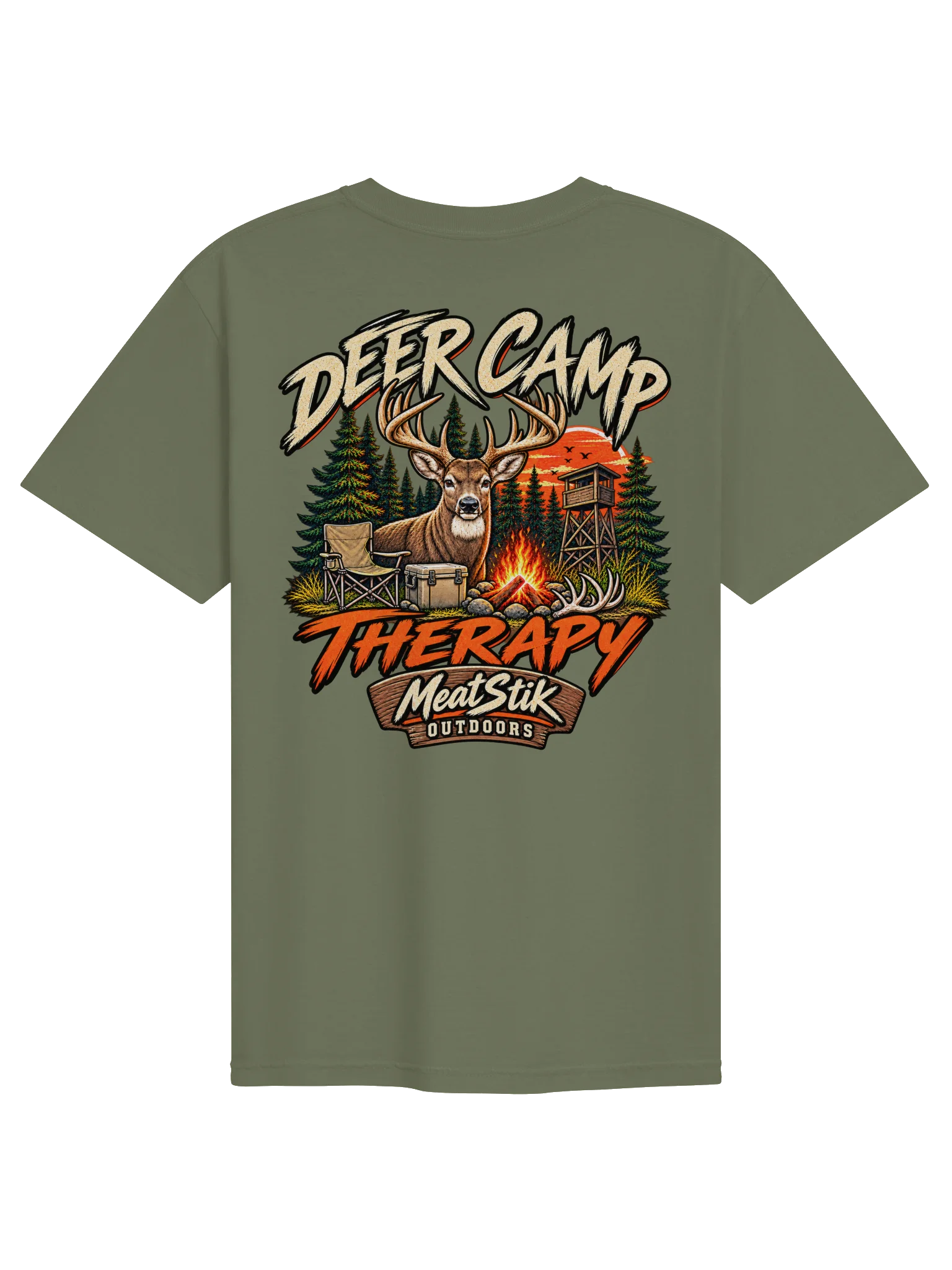 Deer Cam Therapy Comfort Colors Tee product image (3)