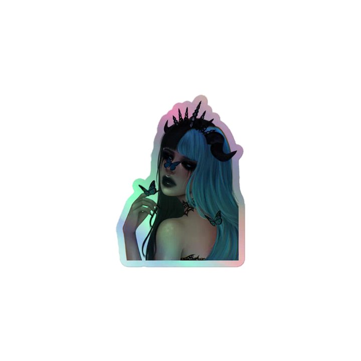 Midnight Monarch Holographic sticker product image (1)