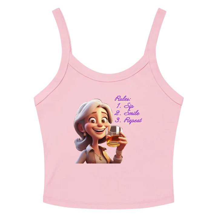 Rules are Sip, Smile & Repeat - Tight Tank Top product image (18)