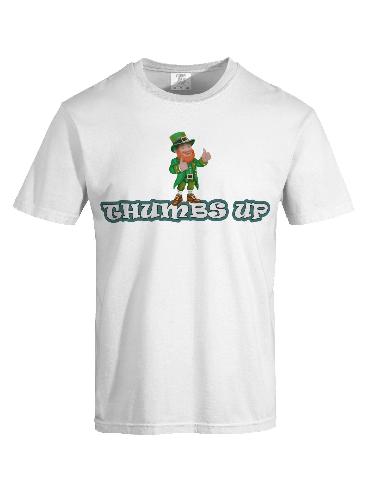 Leprechaun "THUMBS UP" T-Shirt. Men's Comfort Colors Garment-Dyed Heavyweight T-Shirt product image (4)