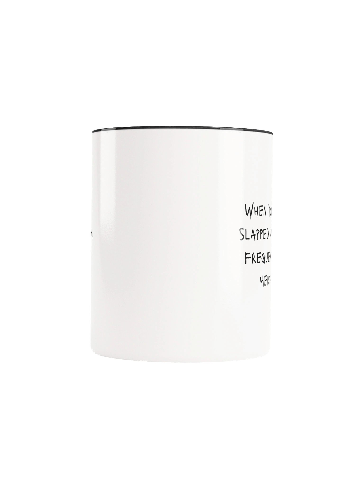 High Vibe Frequency Cheeky Humor Mug-Black and White product image (66)
