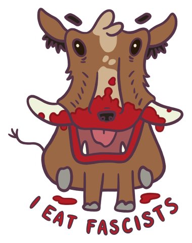 sticker : barty the hungry hog product image (1)