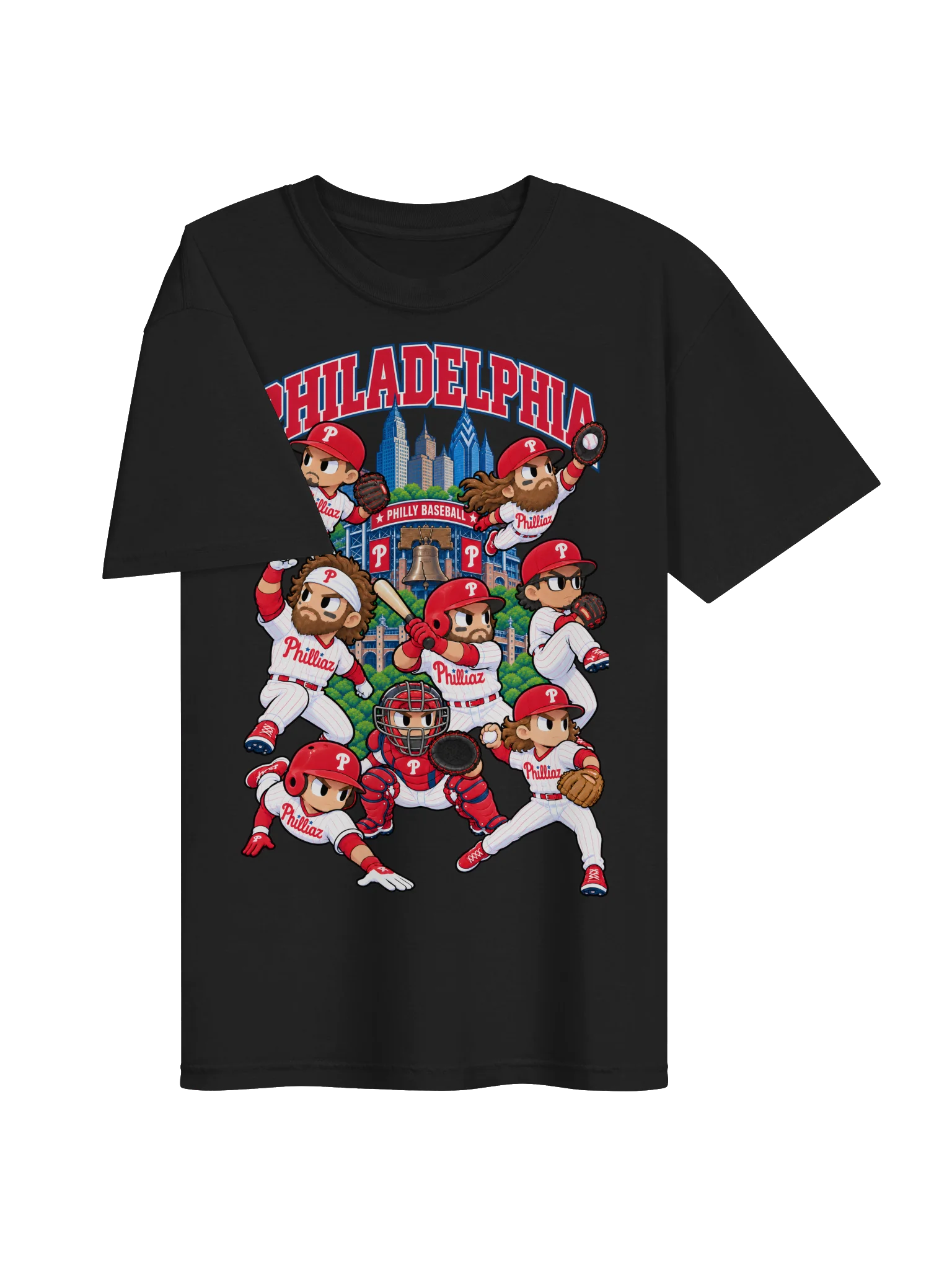 Philadelphia Baseball Animated Player T-Shirt product image (9)