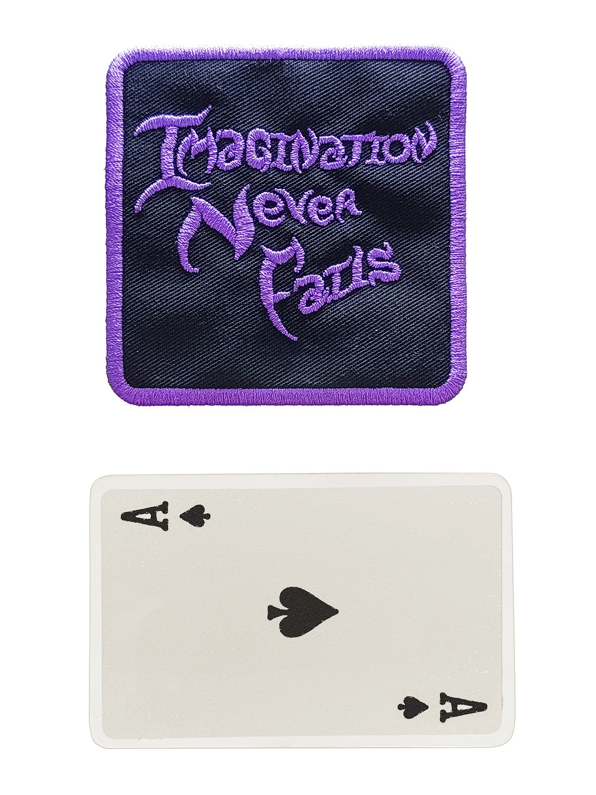 Embroidered Patch - Imagination Never Fails (PURPLE) product image (2)