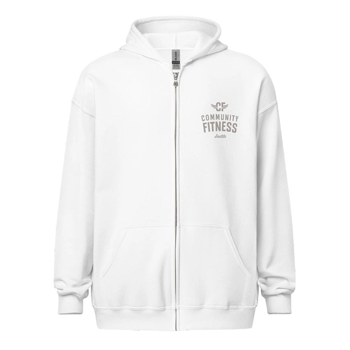 Classic Zip Hoodie | White product image (1)