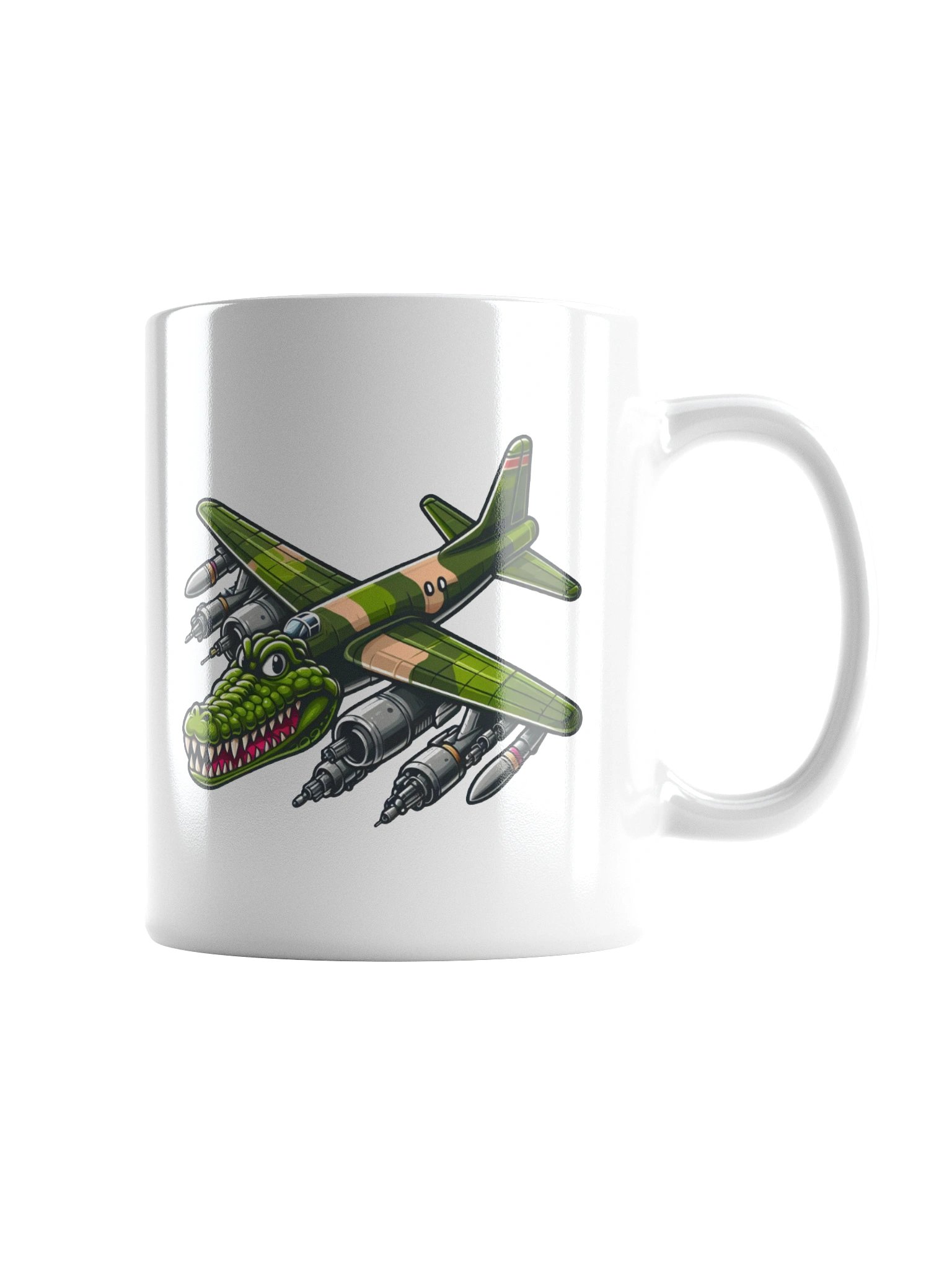 Bombardiro Crocodilo Mug – Brainrot Fanart Cartoon product image (1)