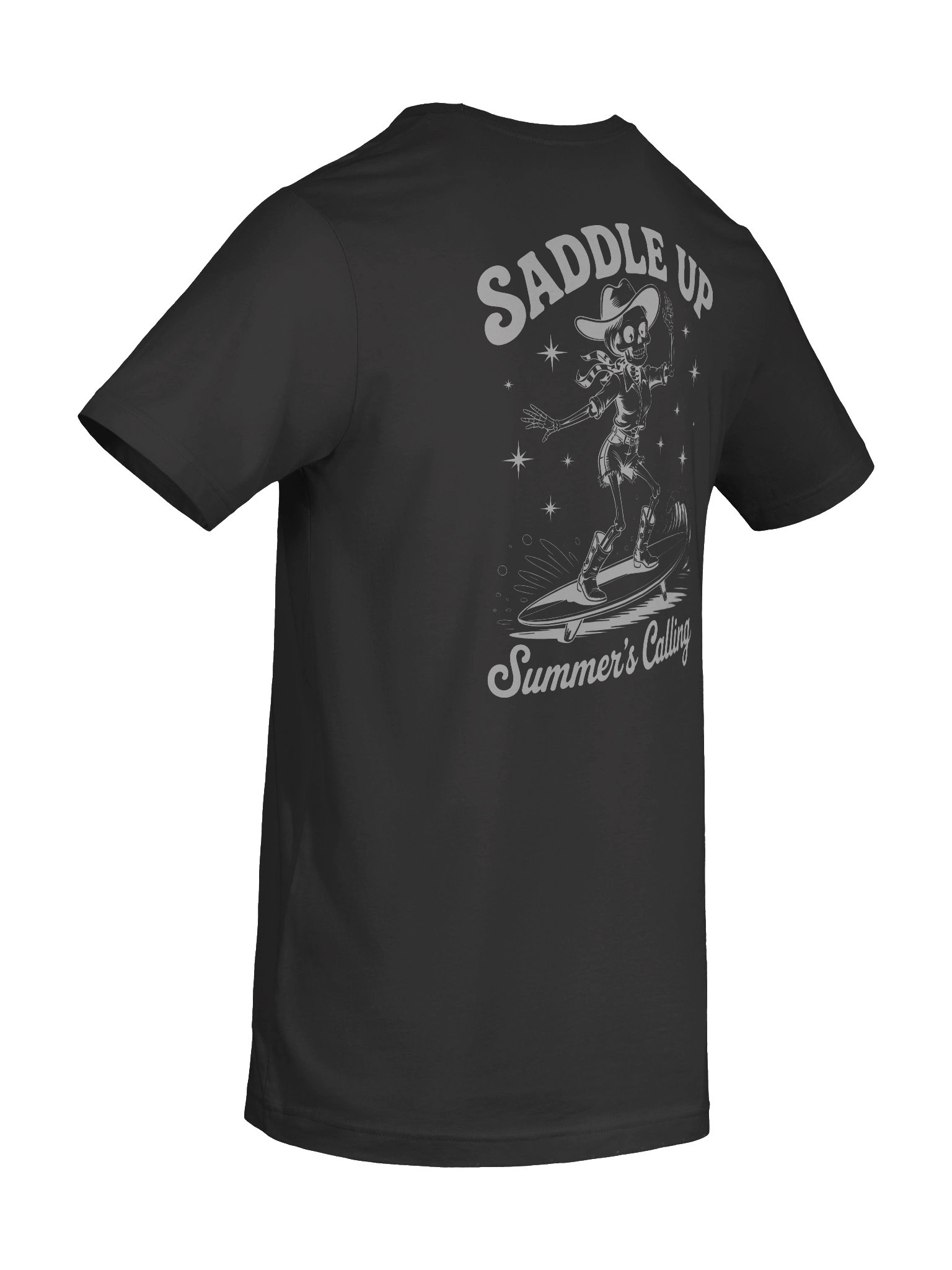 Saddle Up, Summer's Calling — Cowboy Skeleton Surf T-Shirt product image (5)