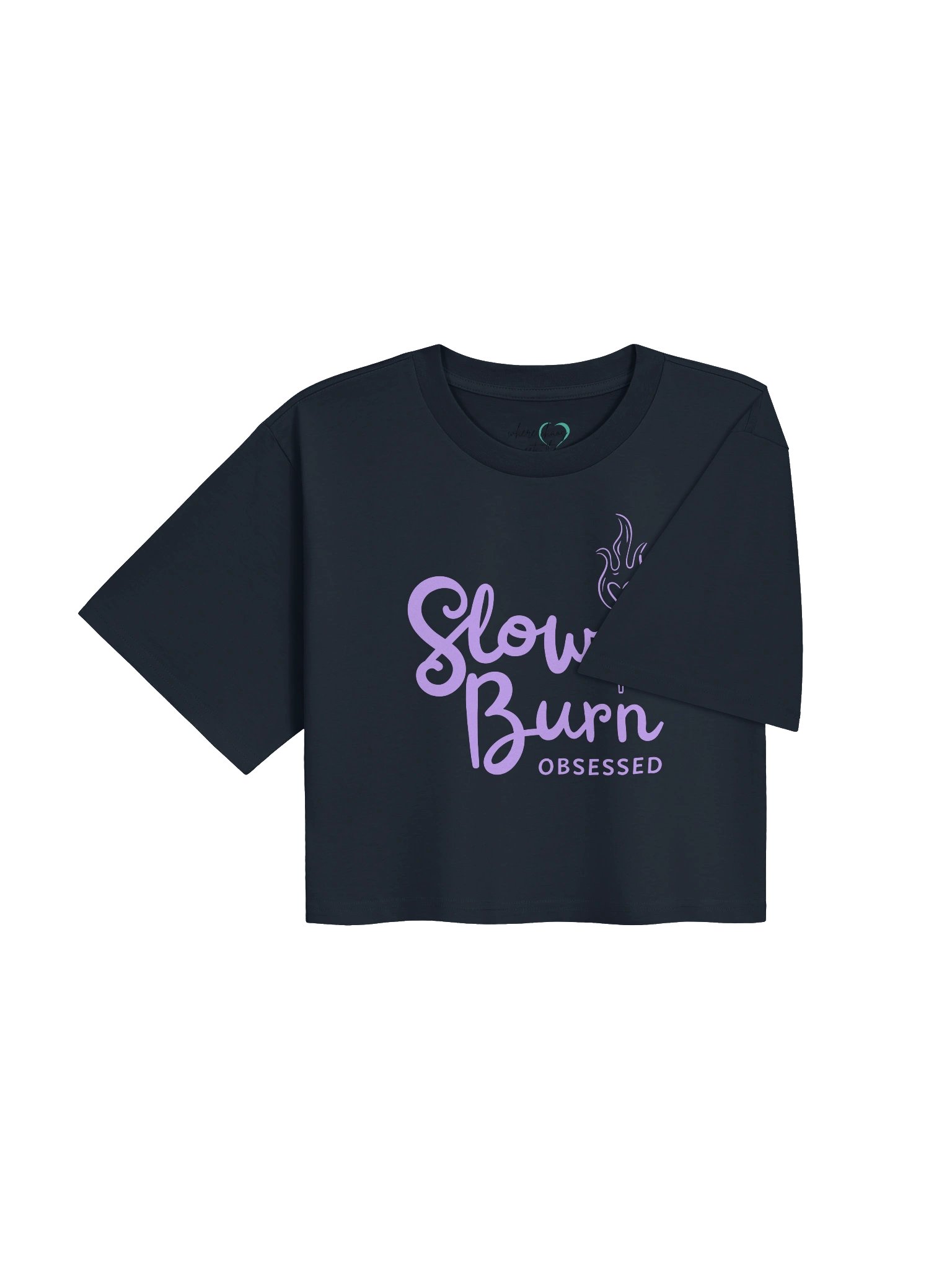 Slow Burn Obsessed | Purple Flame Crop product image (3)