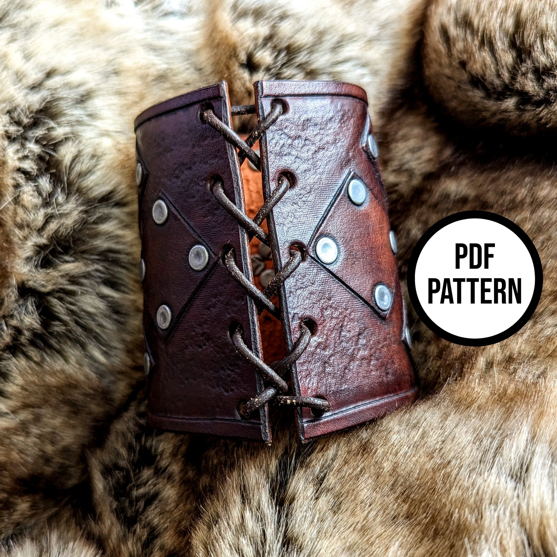 Stark Leather Cuff - Everyday Cosplay PDF Pattern for Leatherwork product image (3)
