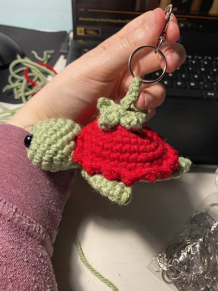 Tomato Turtle Keychain product image (1)