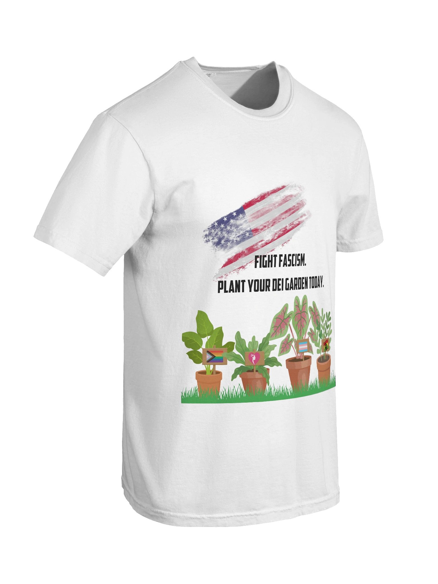 Fight Fascism DEI Garden T-Shirt product image (8)