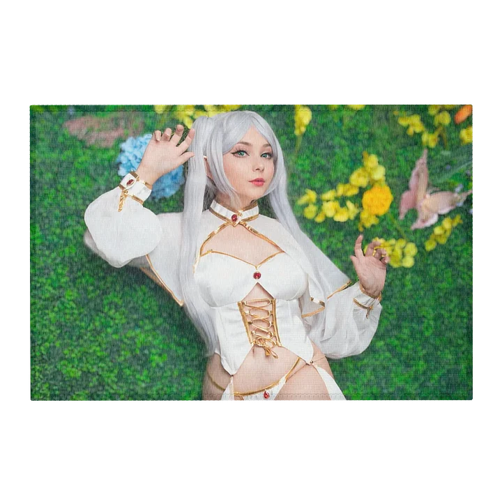 JuicyJinx Frieren Cosplay Area Rug – Japanese Anime Girl Chenille Carpet product image (2)