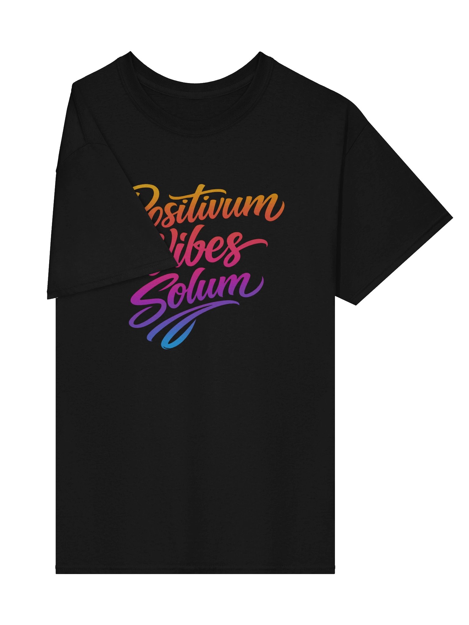 Positive Vibes Gradient Script Tee product image (4)