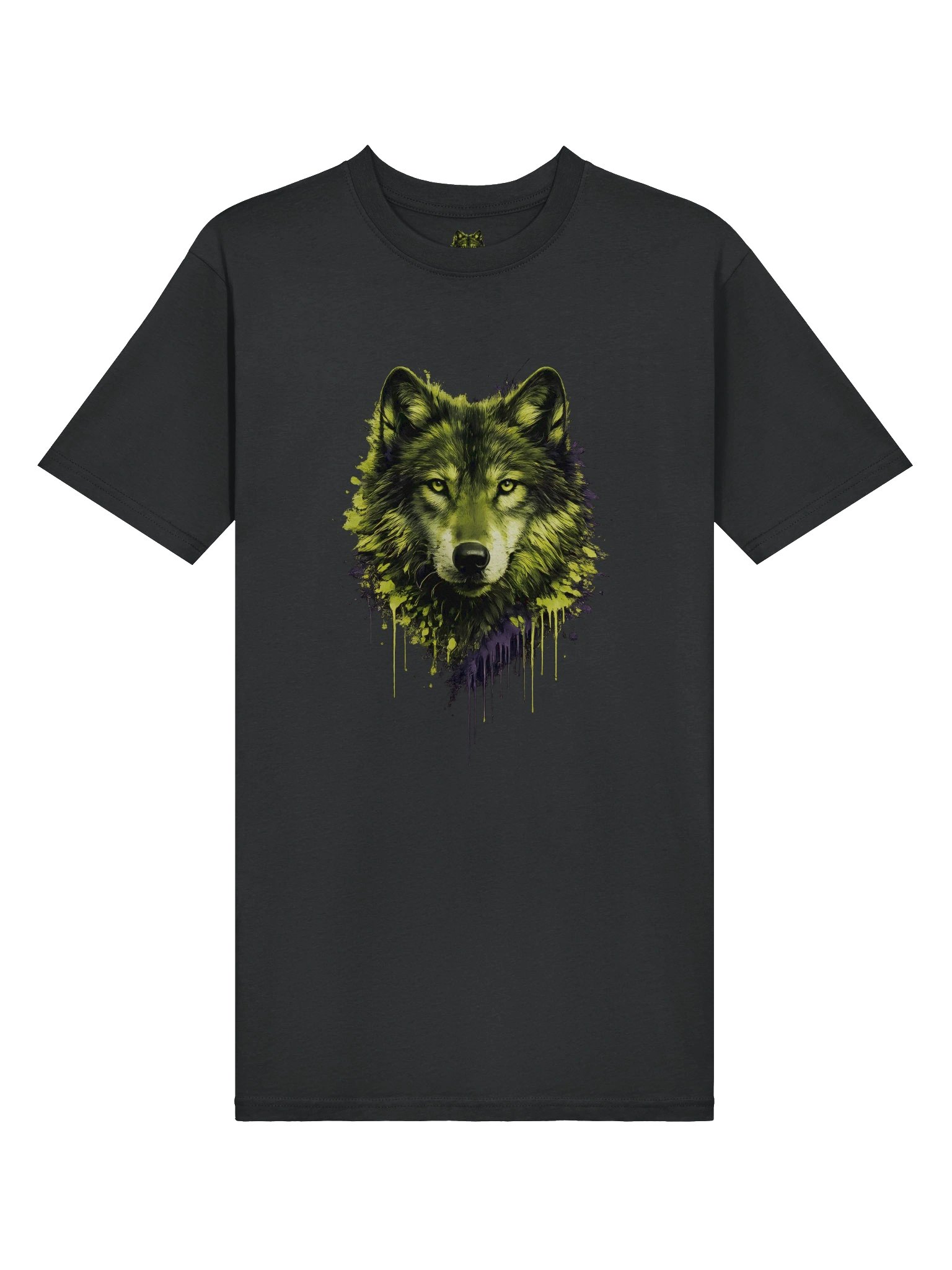 Green Wolf Graphic T-Shirt - Urban Grunge Streetwear Tee product image (19)