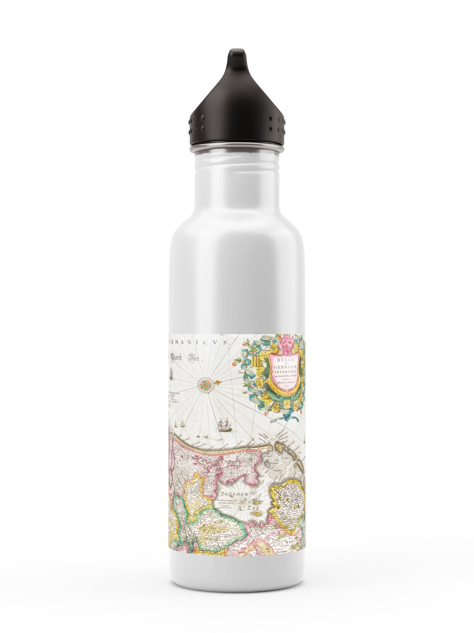 Vintage Map H2Go Bolt Water Bottle product image (2)