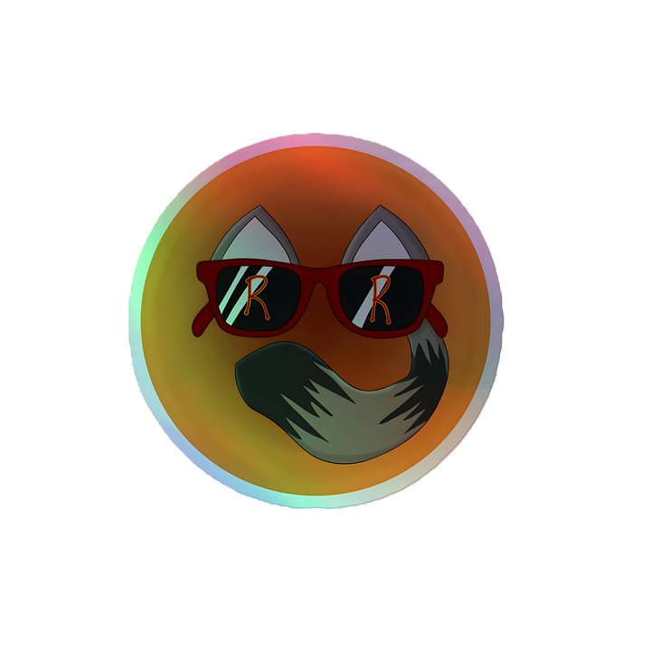 RespawnRaccoon Logo Holographic Sticker product image (2)