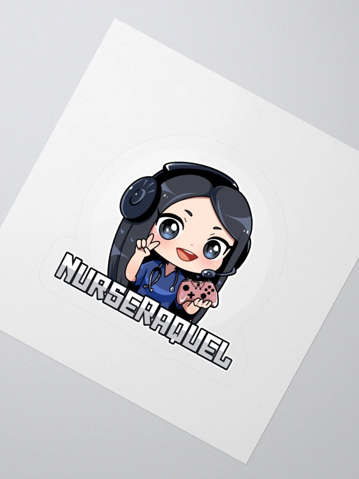 nurseraquel logo with words sticker product image (6)