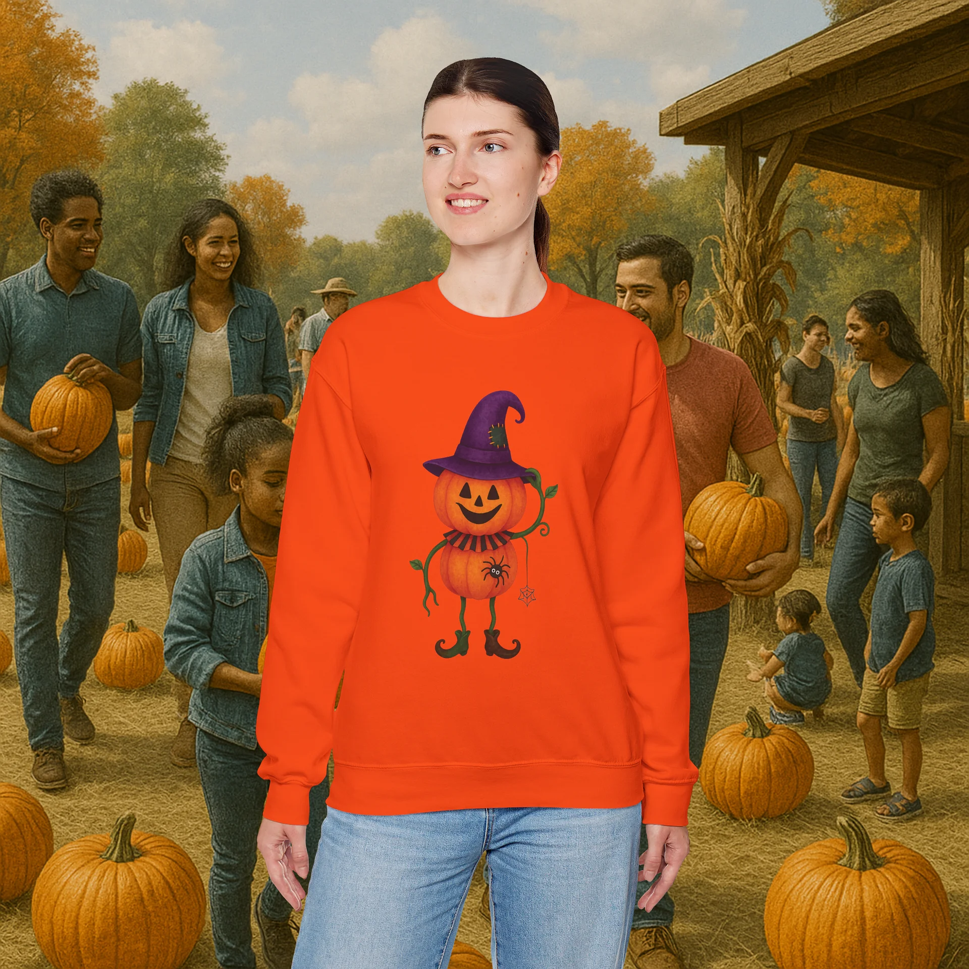 Mr. Pumpkin PNG | Cute Halloween Pumpkin Clipart | Fall Sublimation Design | Pumpkin Patch Digital Download product image (7)