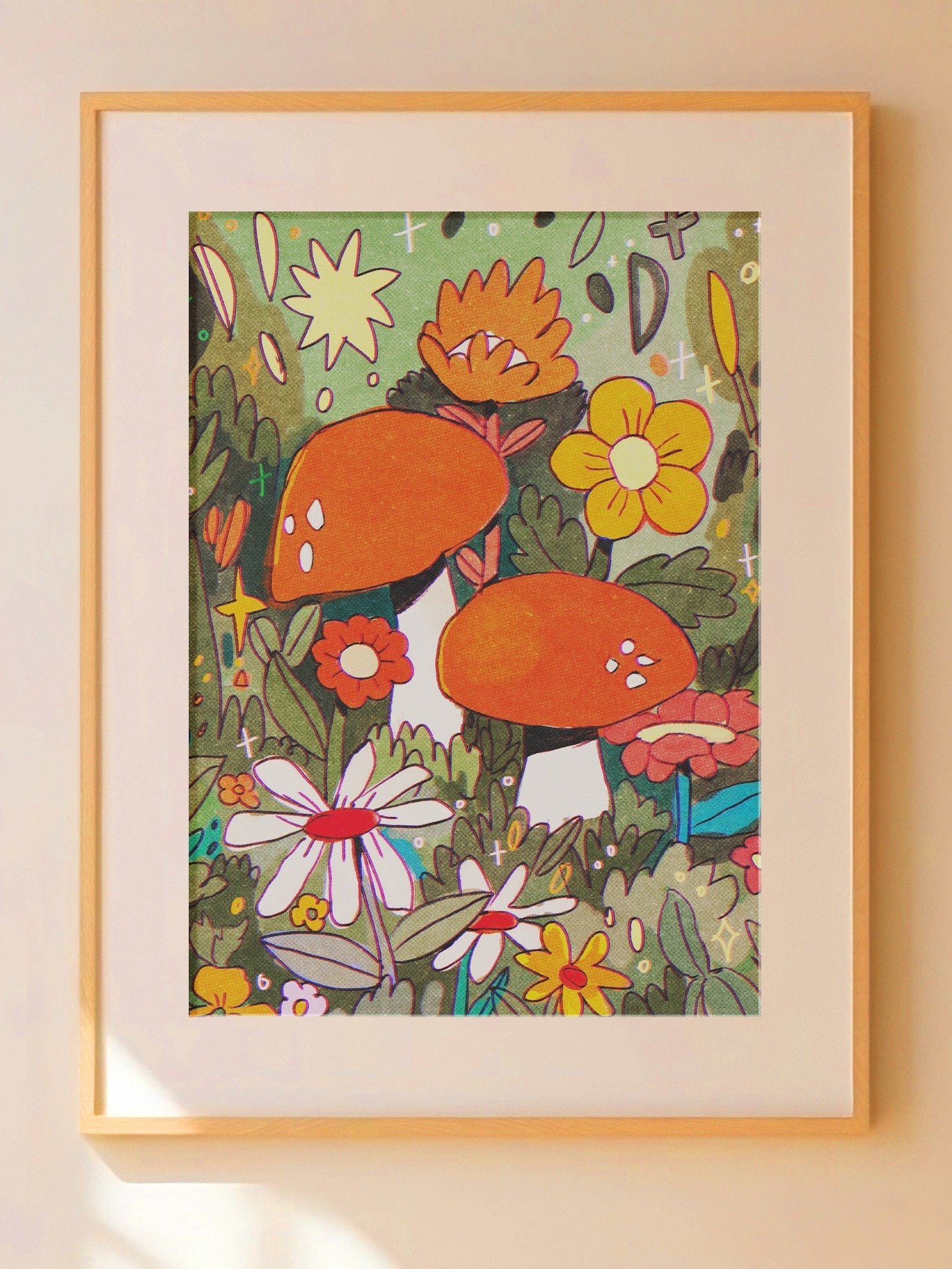Mushroom Land Print product image (1)
