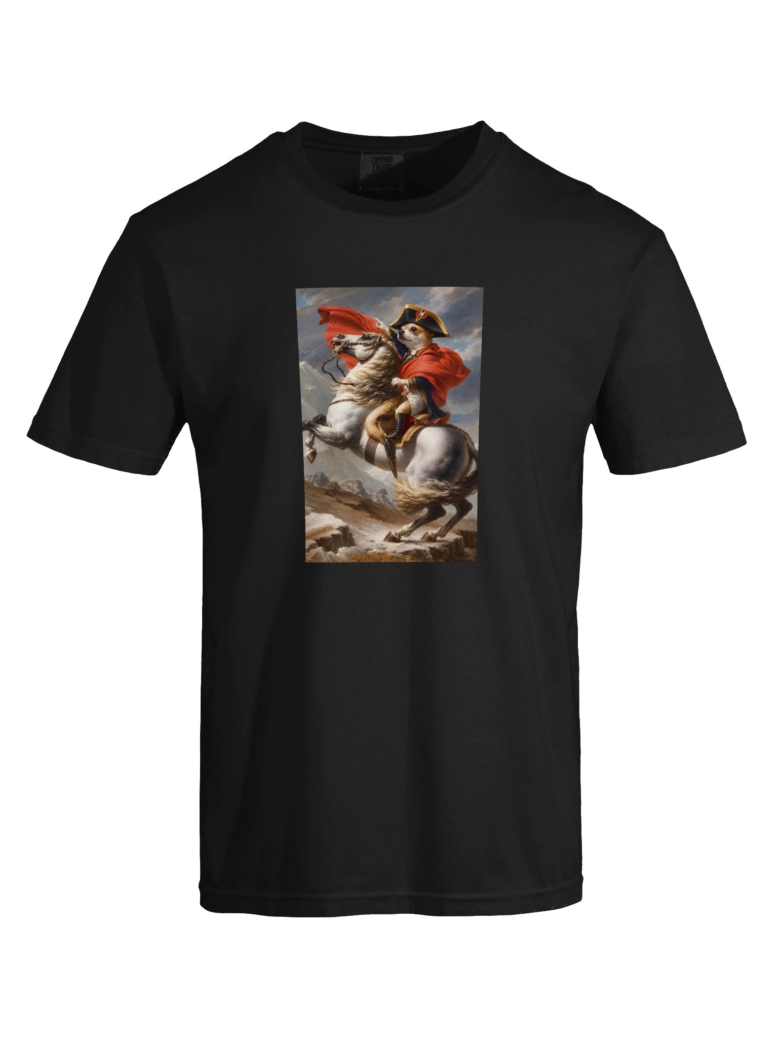 Chihuahua Napoleon Crossing the Alps T-Shirt product image (4)