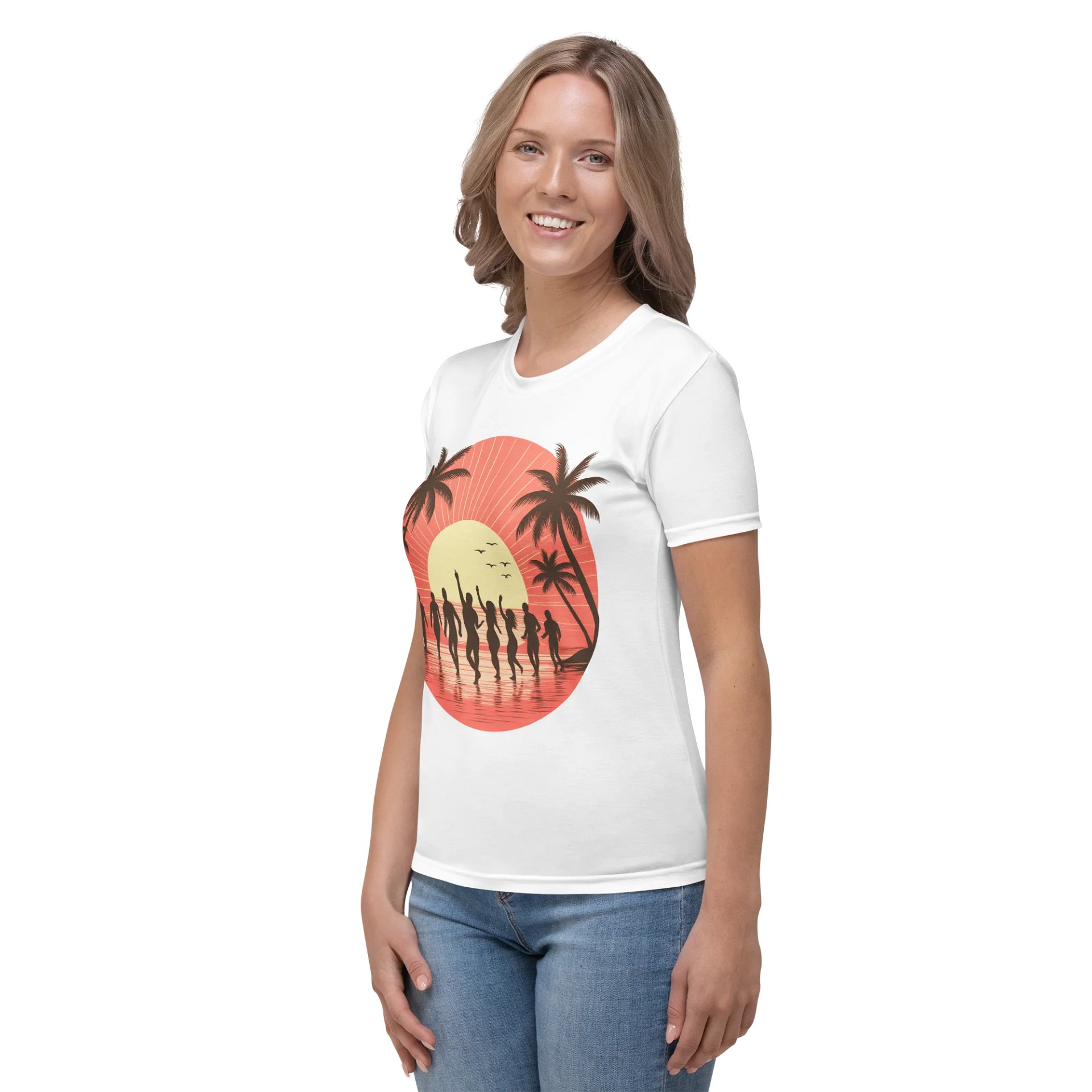 Tropical Dance Club – Retro Sunset Tee product image (3)