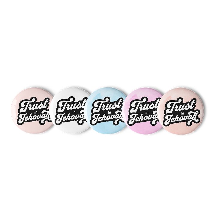 Trust in Jehovah Pin Button Set – Pastel Edition product image (2)