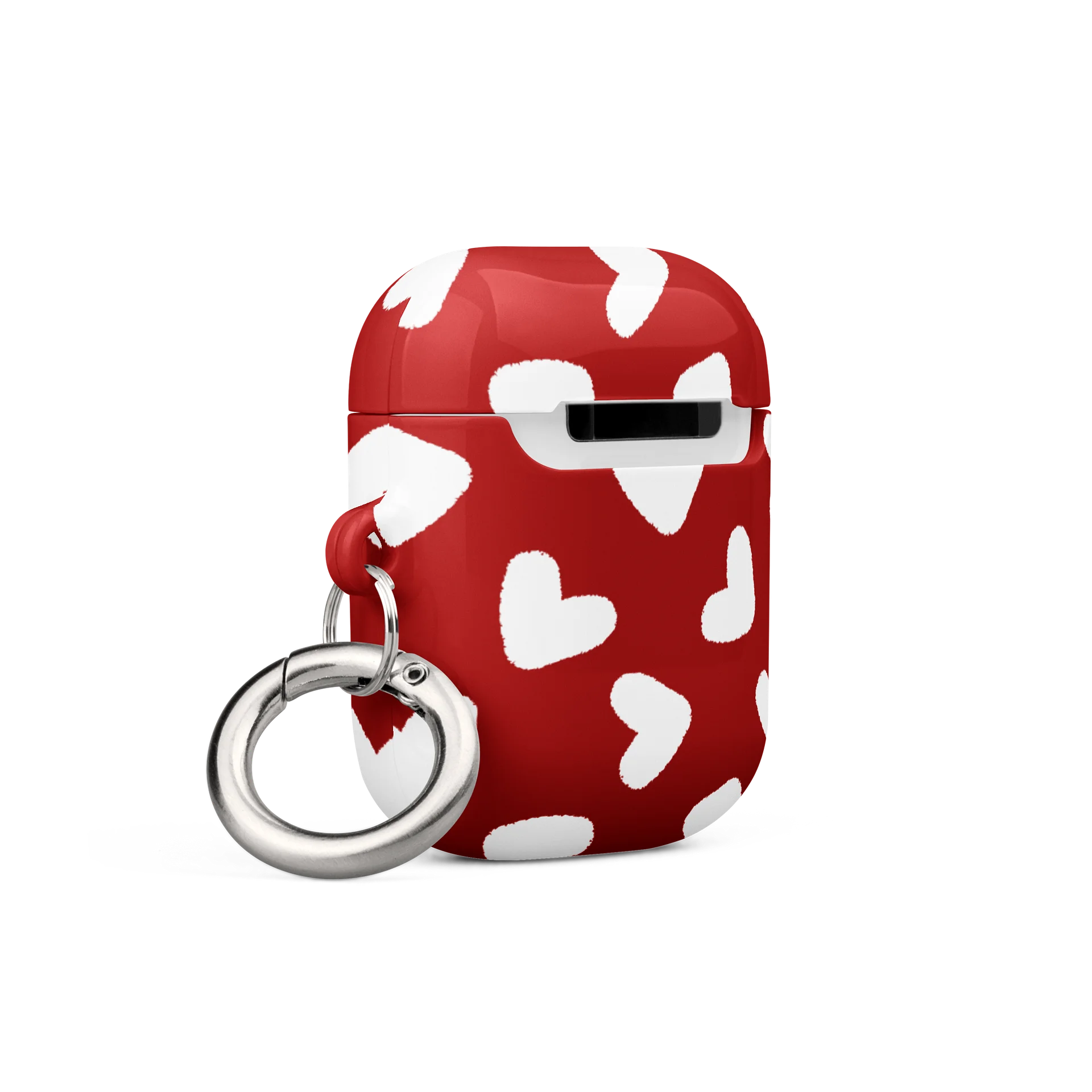 Minimal White Heart Pattern AirPods Case product image (16)