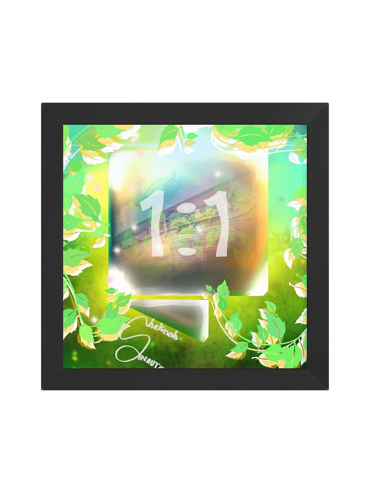 Answers in Genesis enhanced logo - Vibrant Ayous Wood Framed Matte Poster product image (5)