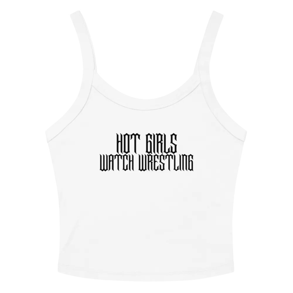 Hot Girls Watch Wrestling Grunge Micro-Rib Tank Top product image (3)