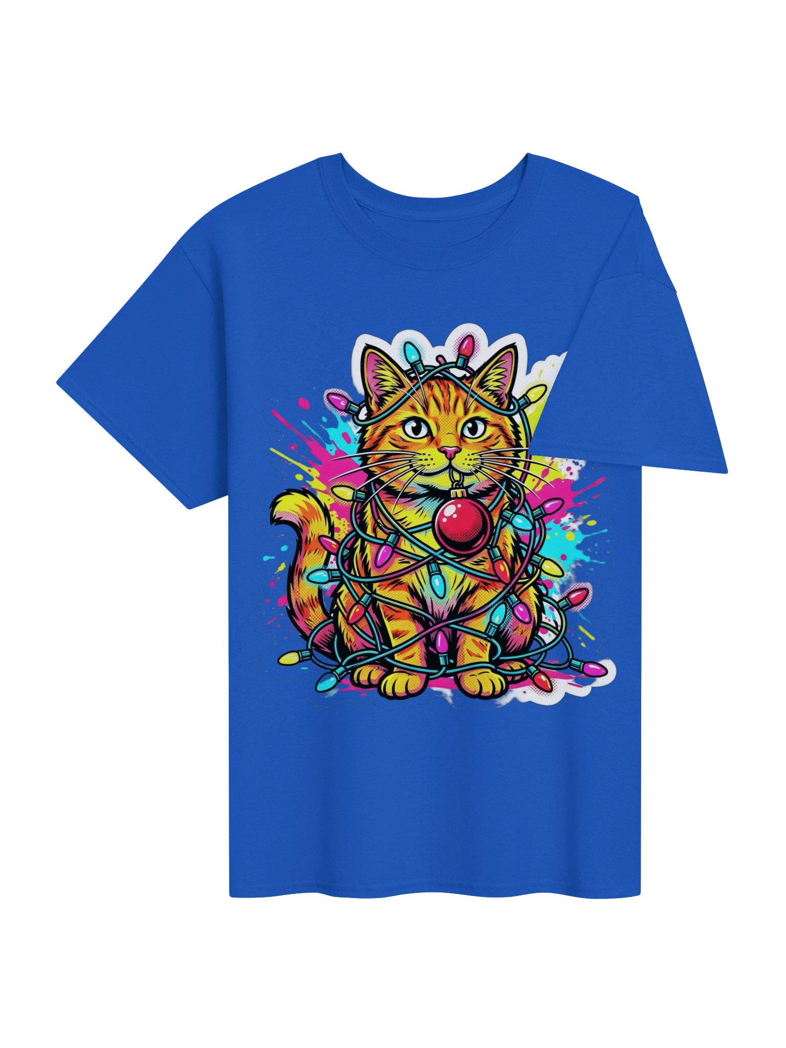 Tangled Lights Cat Tee product image (25)