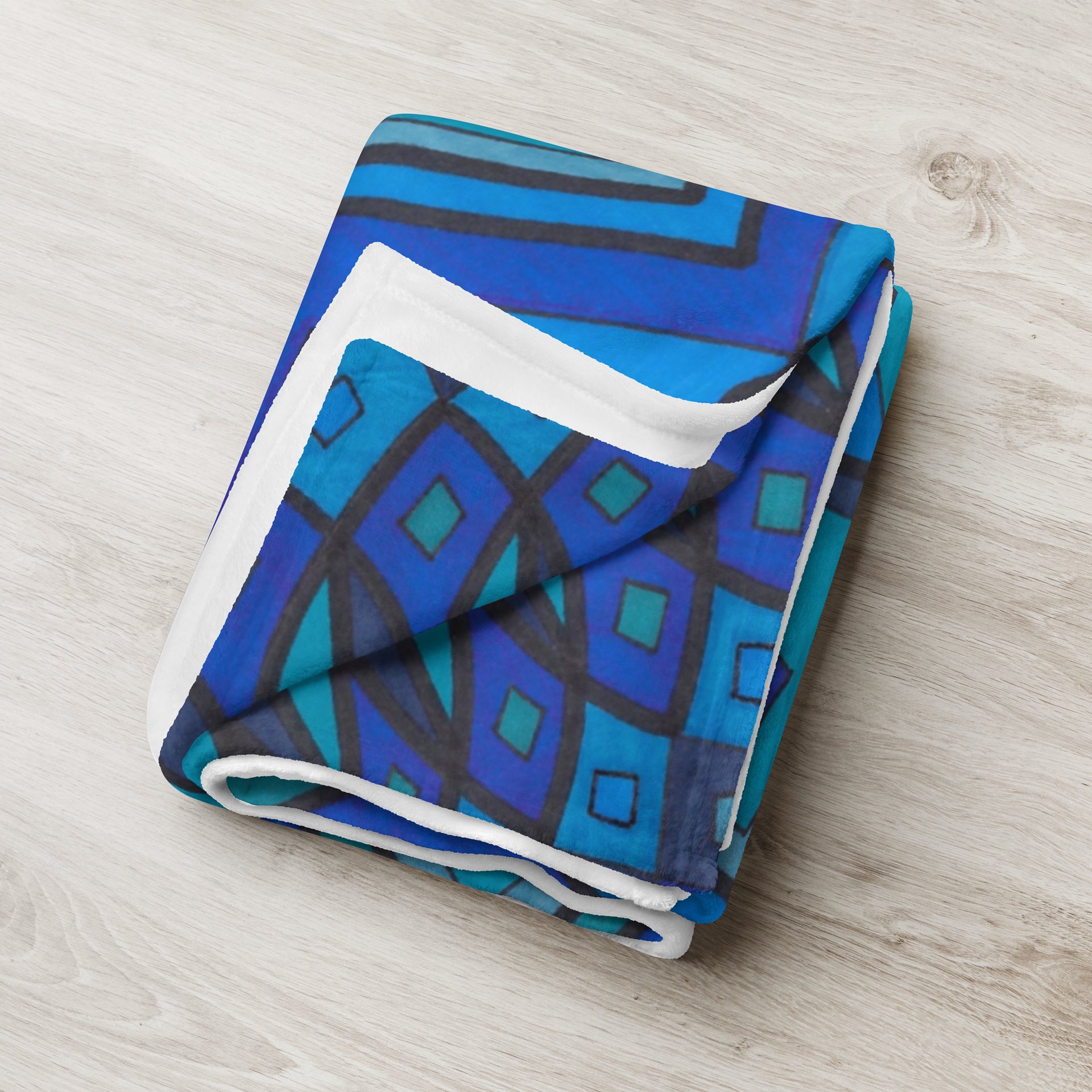Blue Mandala Blanket product image (5)