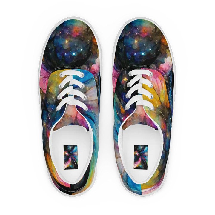Womem's Cosmic Butterfly Lace-Up canvas Shoes product image (1)
