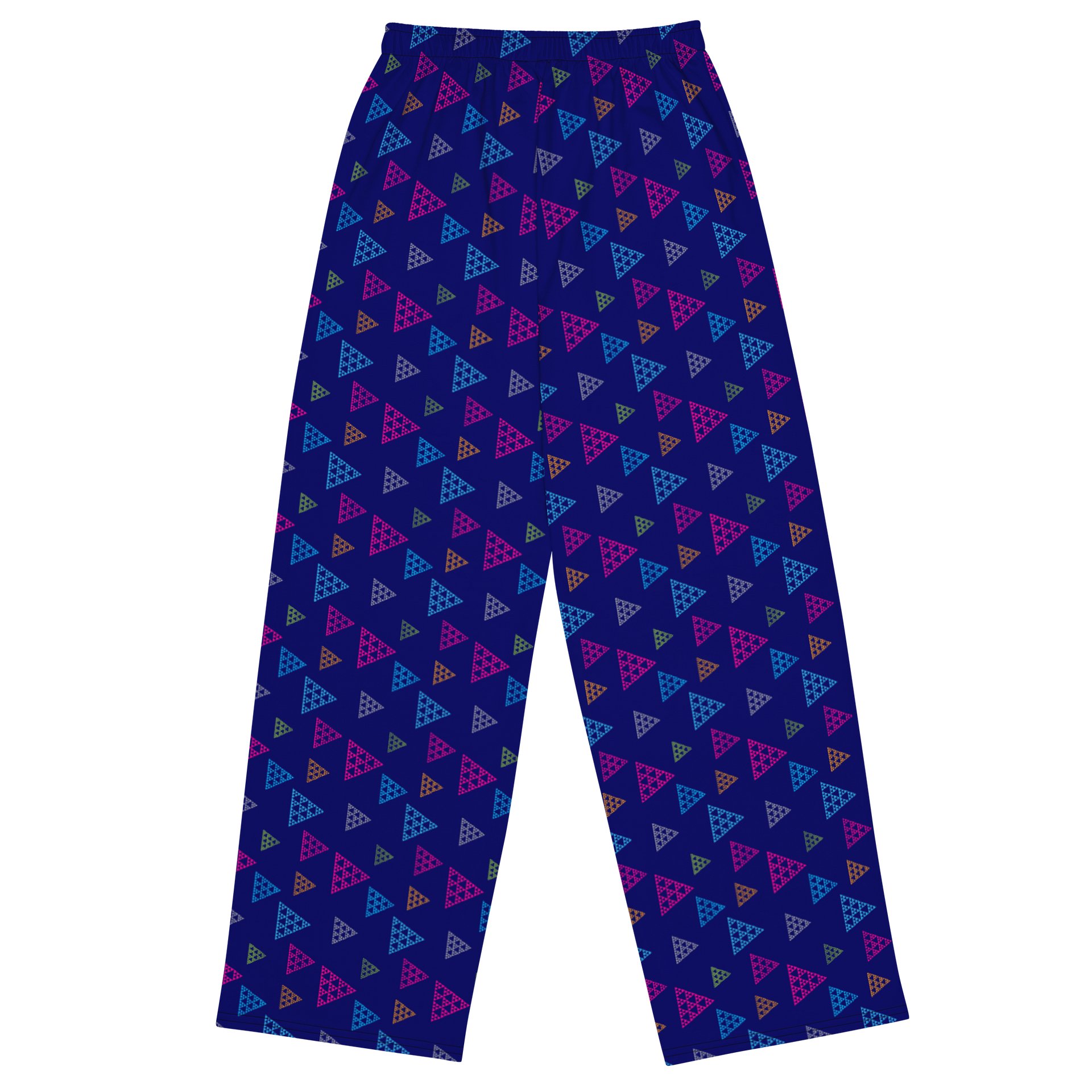Colorful Geometric Triangles Wide-Leg Pants product image (2)
