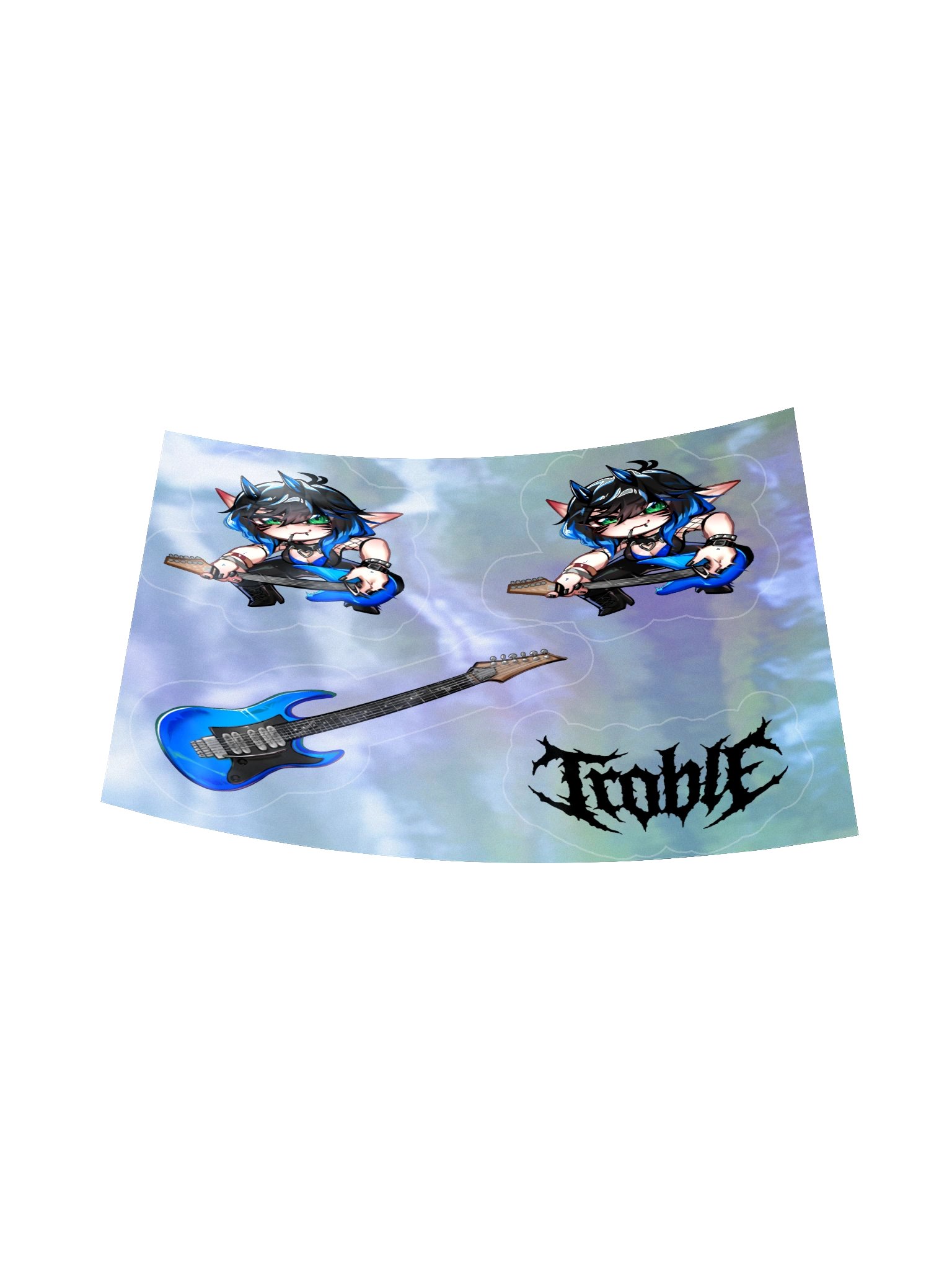 Troble Crabcore Holographic Kiss-Cut Sticker Sheet product image (6)