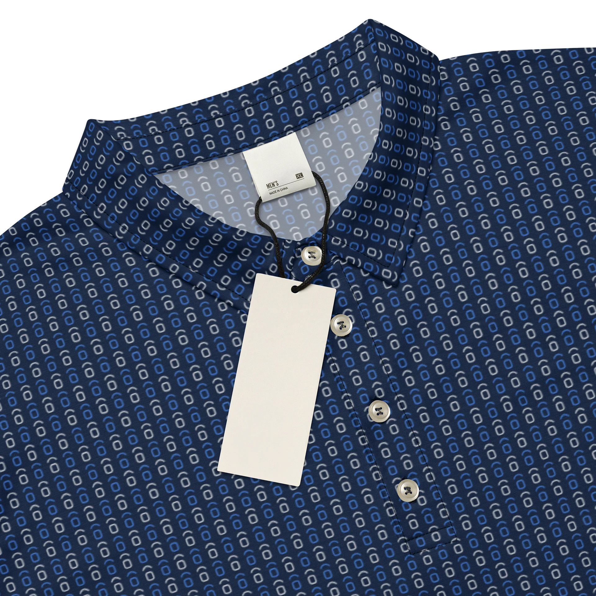 OVTLYR ALL OVER PRINT - POLO SHIRT - RUNS SMALL (ORDER NEXT SIZE UP) - Navy product image (4)