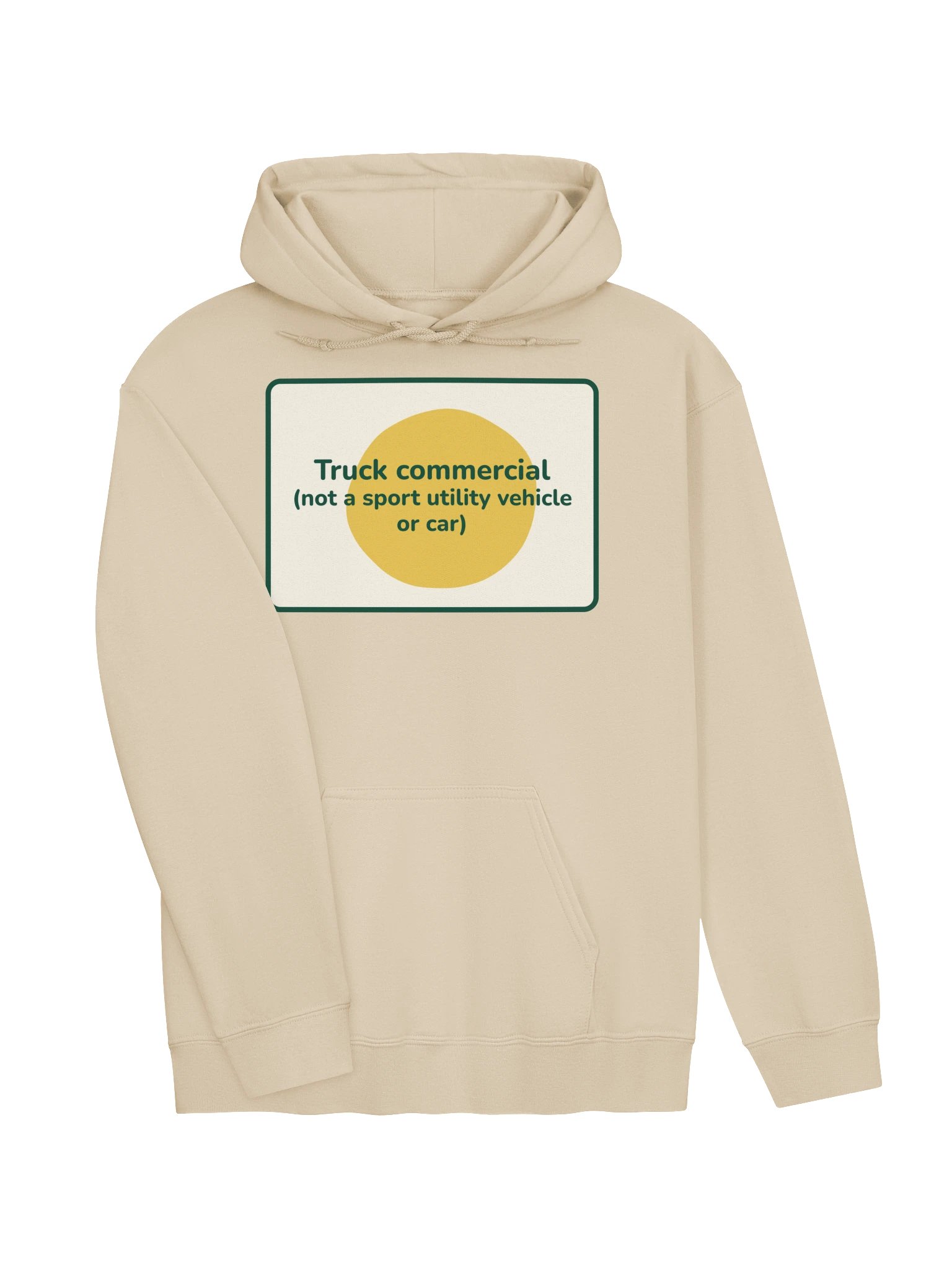 Truck commercial hoodie (sand) product image (3)